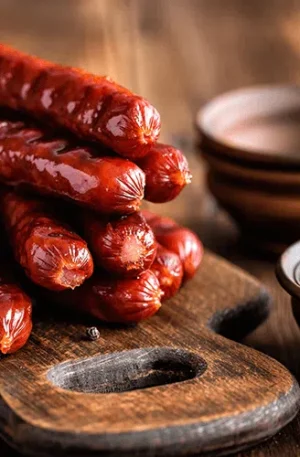 Alimentos hechos con rojo 40
